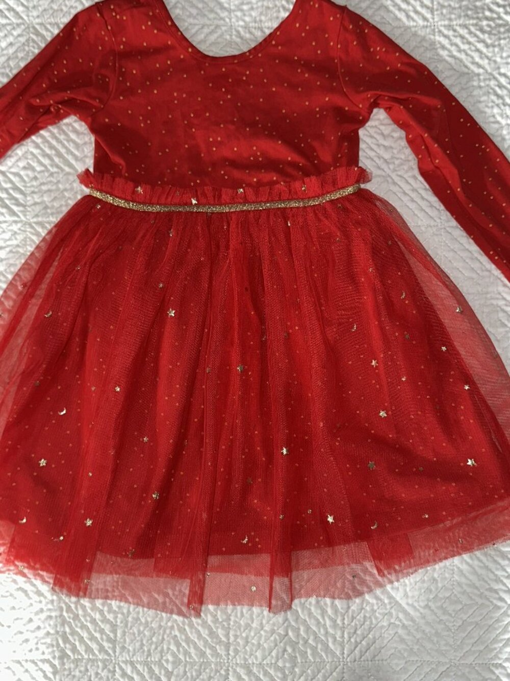 Hanna Andersson Red Holiday Tulle Dress 3T